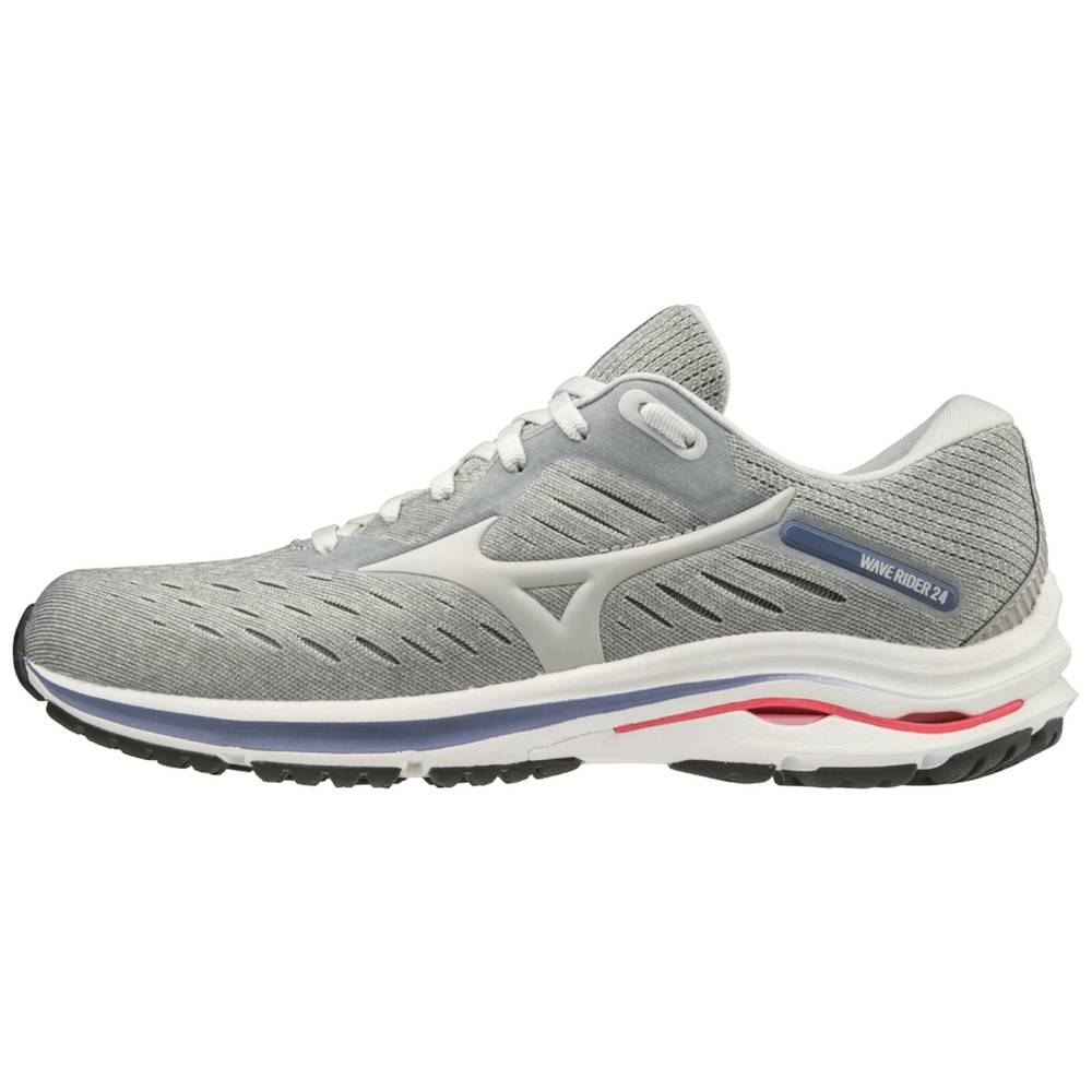 Zapatillas Running Mizuno Wave Rider 24 Mujer Gris Baratas EAVP-49276